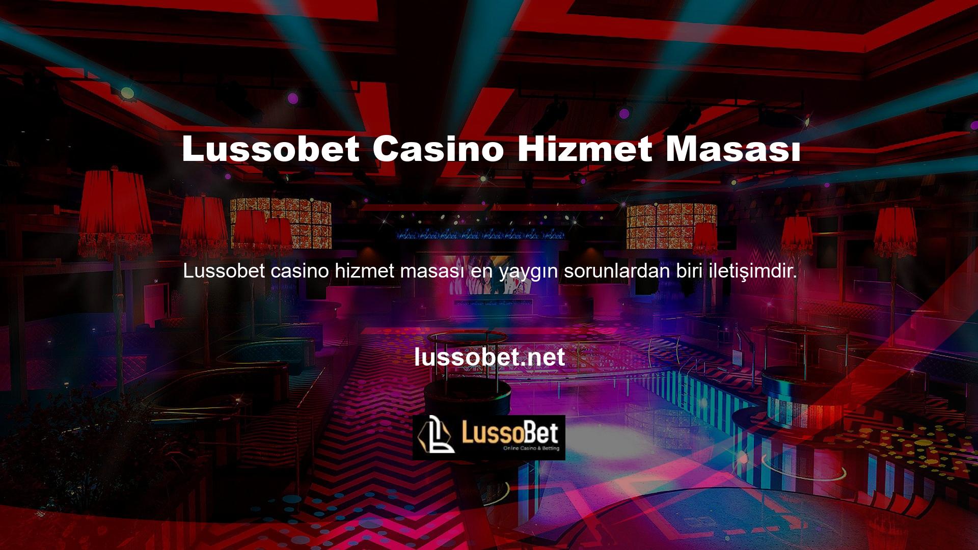 Bu konuda bir diğer canlı casino sitesi olan Lussobet, sosyal medya iletişim bilgilerini oyuncuların paylaşması için ana sayfasında yayınlamaktadır
